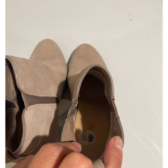Michael Kors Womens Suede Ankle Booties Size 6.5M Tan - Picture 9 of 12